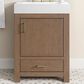 37B Alanya 24" Single Bathroom Vanity in Walnut Drift with White Composite Stone Top, , large