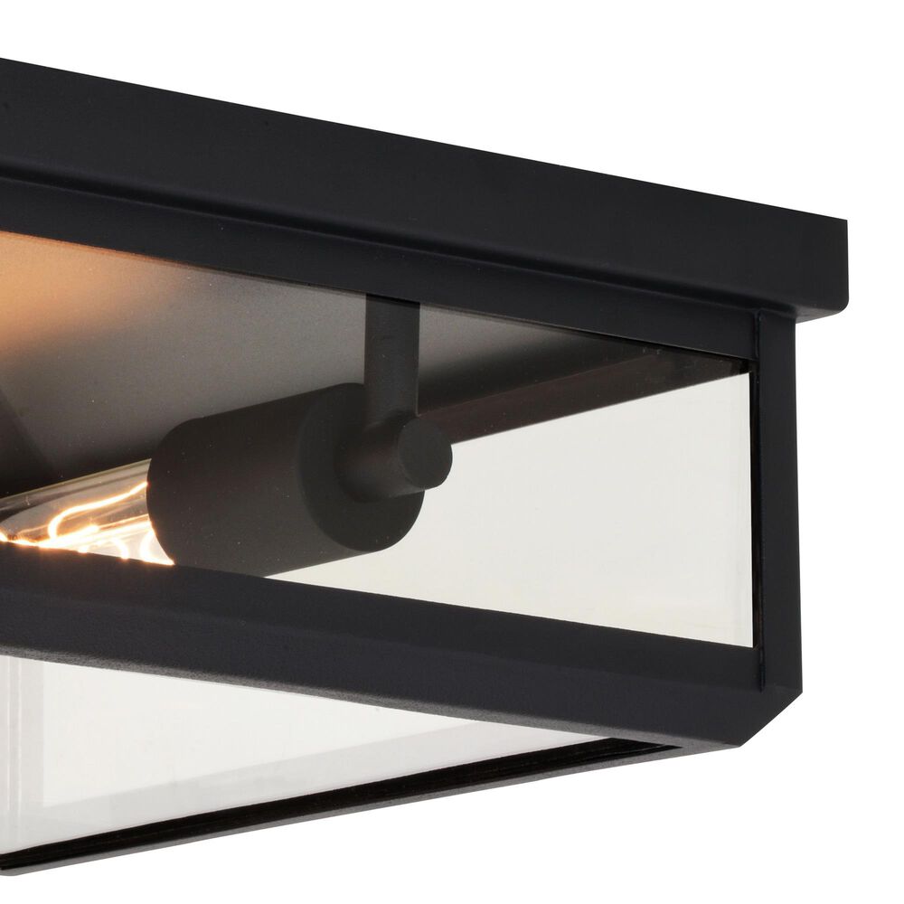 Vaxcel Kinzie 2-Light Outdoor Flush Mount in Textured Black, , large