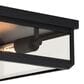 Vaxcel Kinzie 2-Light Outdoor Flush Mount in Textured Black, , large