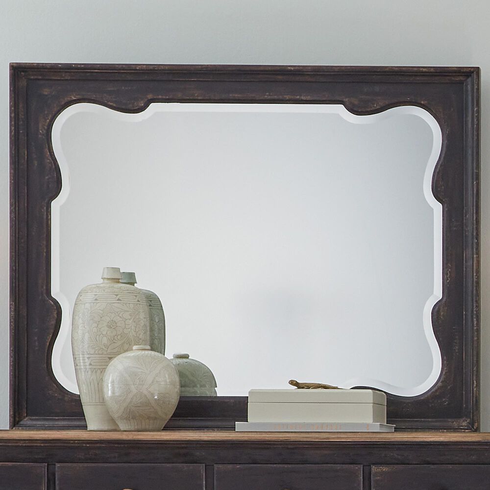 Hooker Furniture Americana Landscape Mirror in Molasses, , large