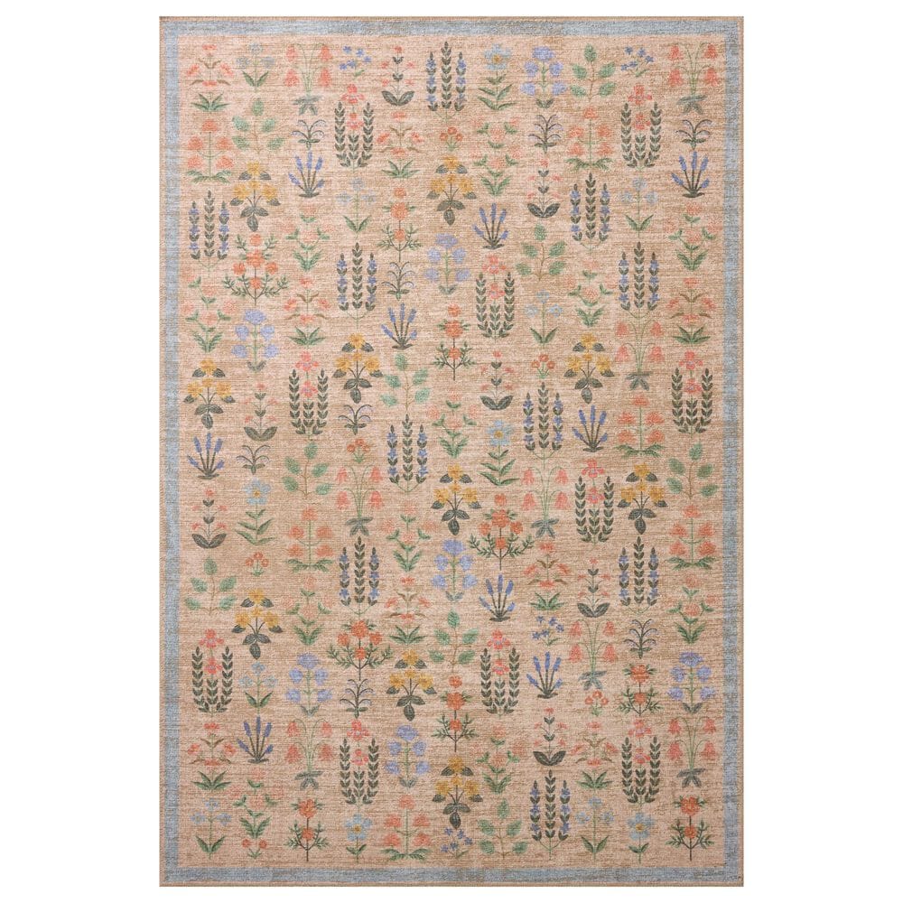 Rifle Paper Co. x Loloi Edinburgh Cream and Multicolor 10" x 14" Area Rug, , large