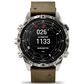Garmin MARQ Adventurer Edition (Gen 2) Smartwatch 46 mm Damascus Steel Case with Brown Band, , large