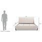 Jennifer Taylor Home Aspen King Platform Bed in Light Beige, , large