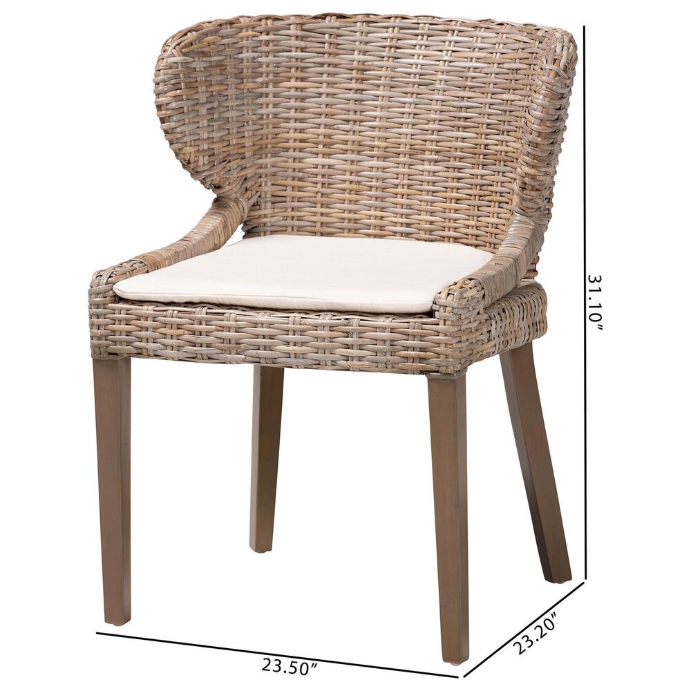 Baxton Studio Niesha Side Chair in Grey, , large