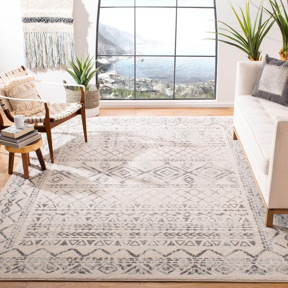 Safavieh Tulum TUL268A 8&#39; x 10&#39; Ivory and Grey Area Rug, , large