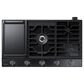 Samsung 2-Piece Kitchen Package with Stainless Steel 30" Single Wall Oven and Black Stainless Steel 36" Gas Cooktop, , large