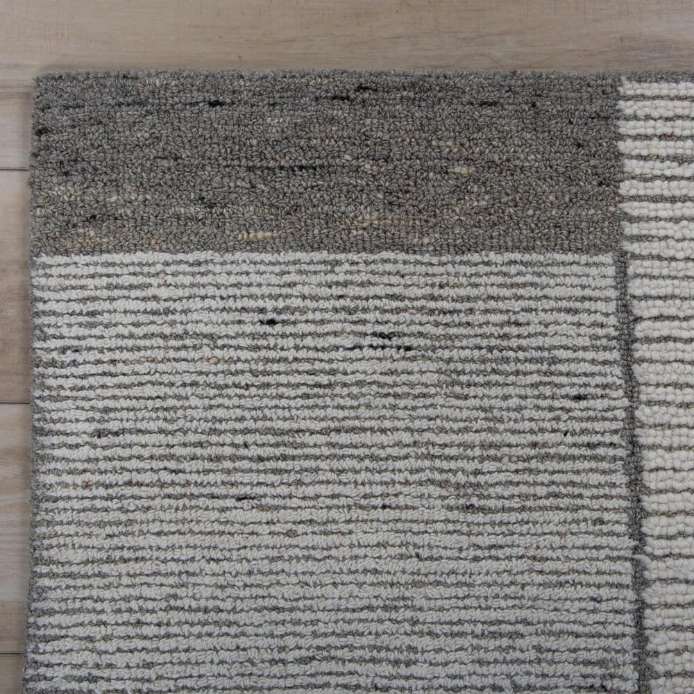 RIZZY Willow Gray, Ivory, Beige and Charcoal 2'6" x 8' Runner, , large