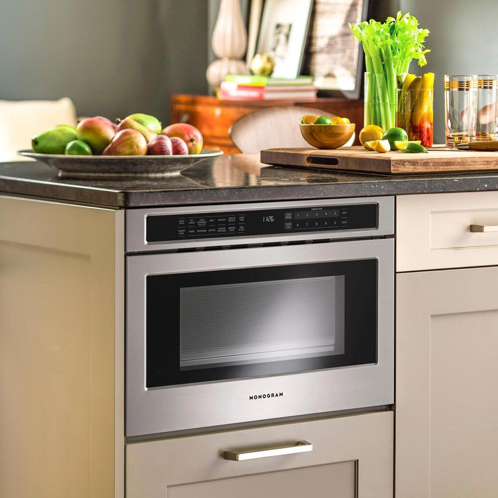 Monogram 1.2 Cu. Ft. Drawer Microwave in Stainless Steel, , large