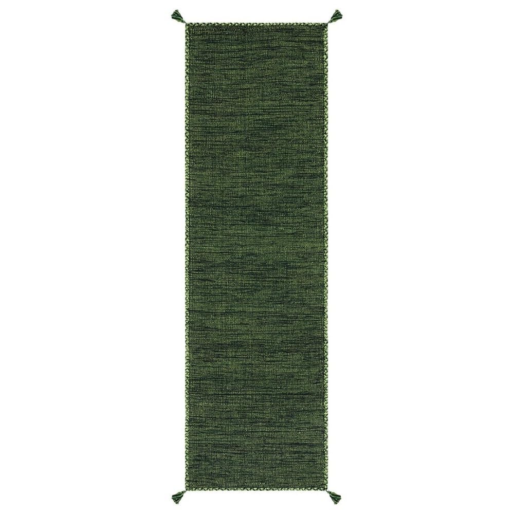 Safavieh Montauk 2"3" x 10" Green and Black Runner, , large