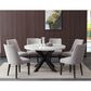 Steve Silver Xena Dining Table in White and Ebony - Table Only, , large