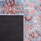 Safavieh Serapi Bohemian 6"7" Square Blue and Rust Area Rug, , large