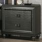Mayberry Hill Moonstone 2 Drawer Nightstand with USB in Grey, , large