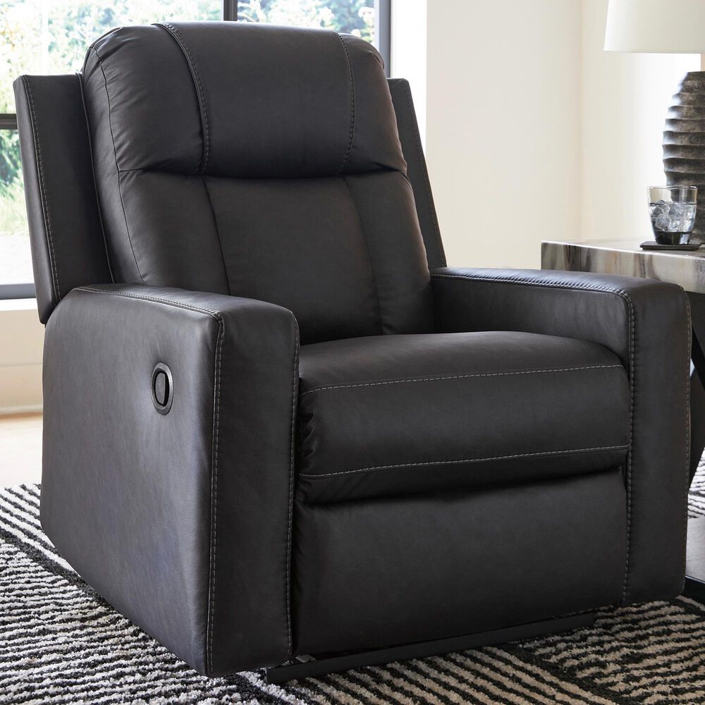 Ashley Mackmenville Manual Zero Wall Recliner in Carbon, , large