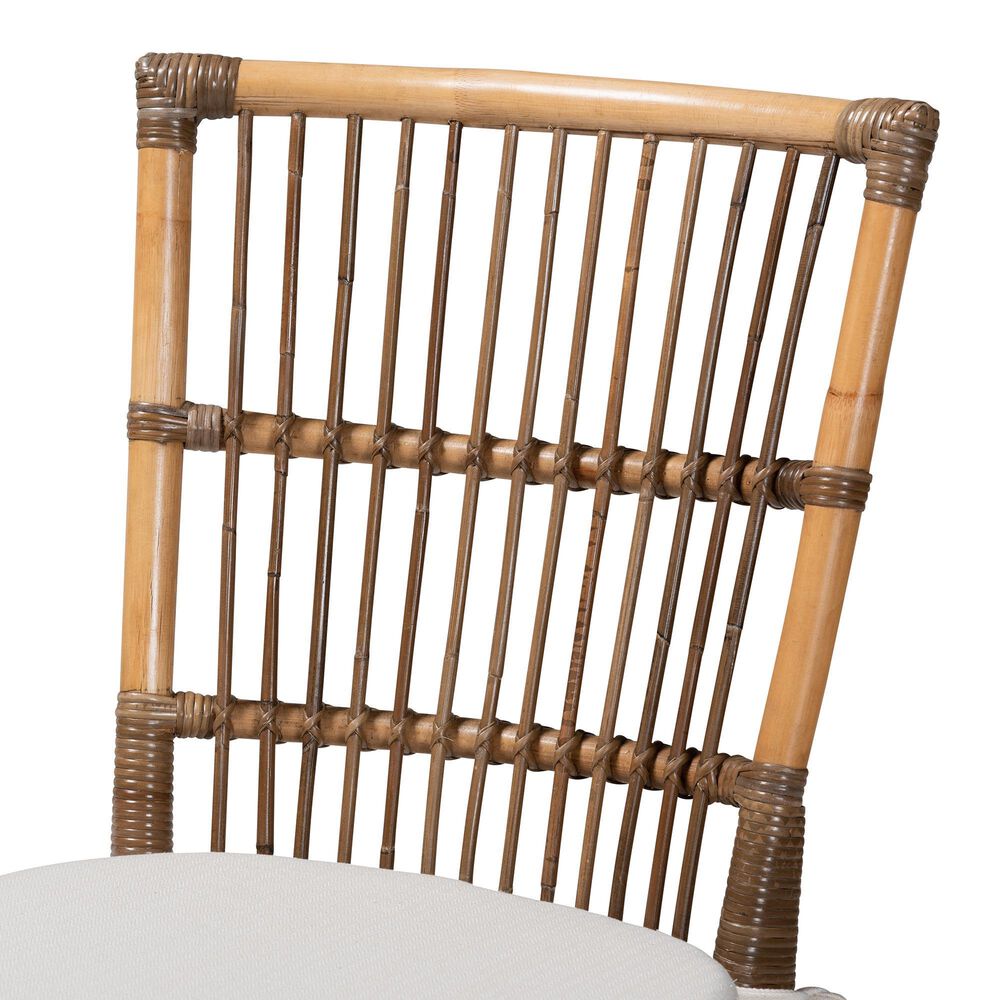Baxton Studio Kim Side Chair in Natural Brown, , large