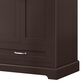 Lexora Home Dukes 72" Double Bathroom Vanity in Espresso with 2 cm White Cultured Marble Top and Rectangular Sinks, , large
