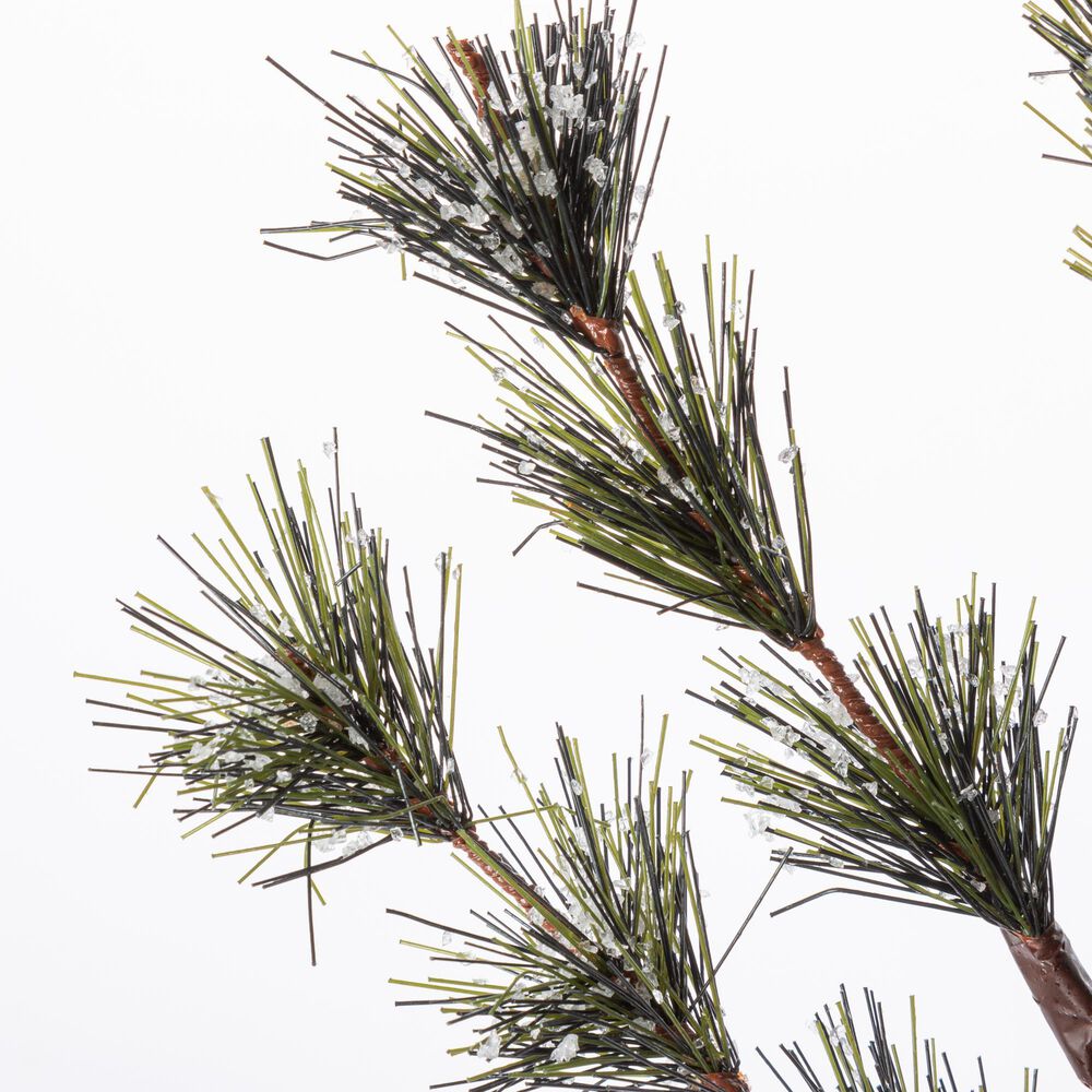 The Gerson Company 5&#39; Tall Electric Icy Pine Tree in Green and Brown, , large