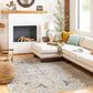 Surya Reina Denim, Light Gray, Cream, Tan, Mustard, Olive and Rust 7"10" x 10"2" Area Rug, , large