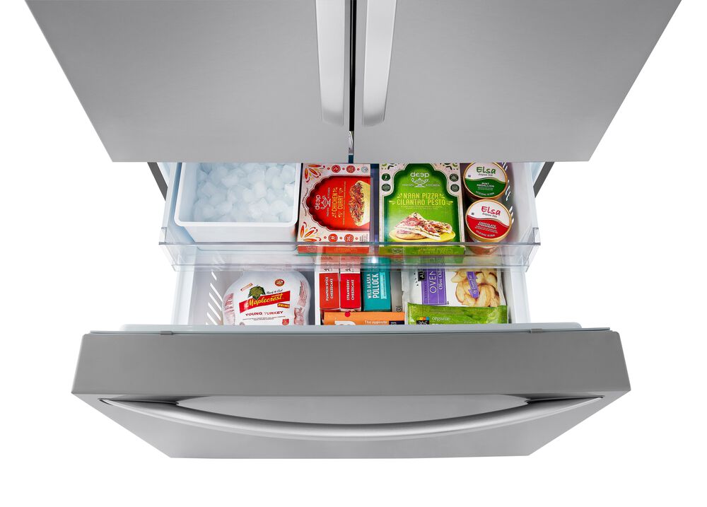 LG 27 Cu. Ft. Smart Counter-Depth Max French Door Refrigerator in PrintProof Stainless Steel, , large