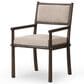 Four Hands Akiro Dining Arm Chair with Laken Stone Fabric in Warm Oak, , large