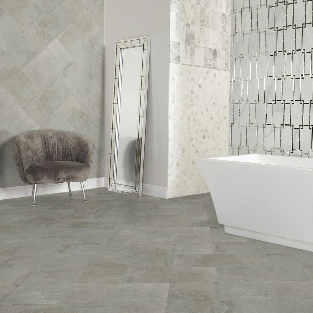 Dal-Tile Rekindle Light Grey 12&#39;&#39; x 24&#39;&#39; Porcelain Tile, , large