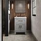 Kohler Quo 24" Single Bathroom Vanity in White with 3 cm Pure White Quartz Top and Oval Sink, , large