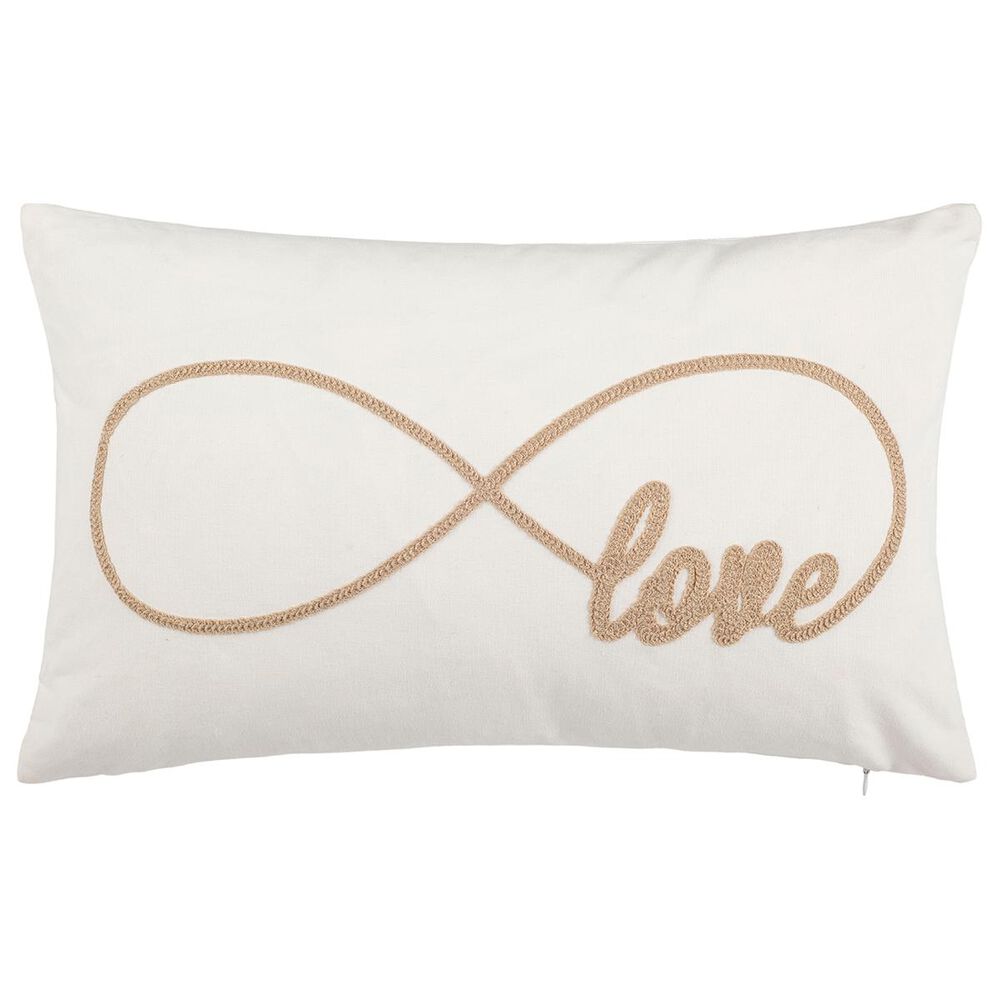 Safavieh Infinite Love Pillow in Beige Rope, , large