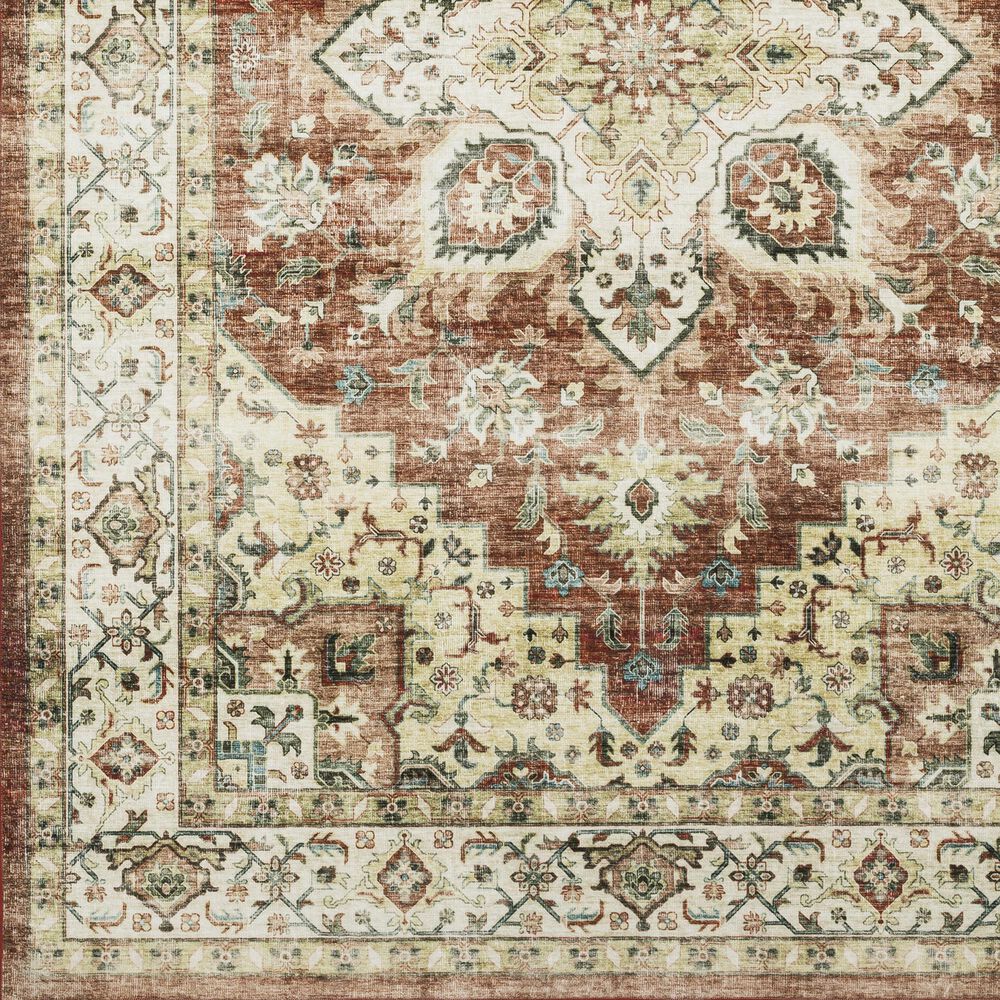 Oriental Weavers Sumter 2&#39; x 8&#39; Red and Ivory Runner, , large