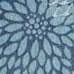Nourison Garden Oasis GOA06 Navy 9" x 12" Indoor/Outdoor Area Rug, , large