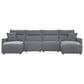 Ashley ModMax II 4-Piece Power Reclining Symmetrical Sectional in Salt and Pepper, , large