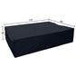 HOMLUX 110" Waterproof Patio Cover with Adjustable Drawstring in Black, , large