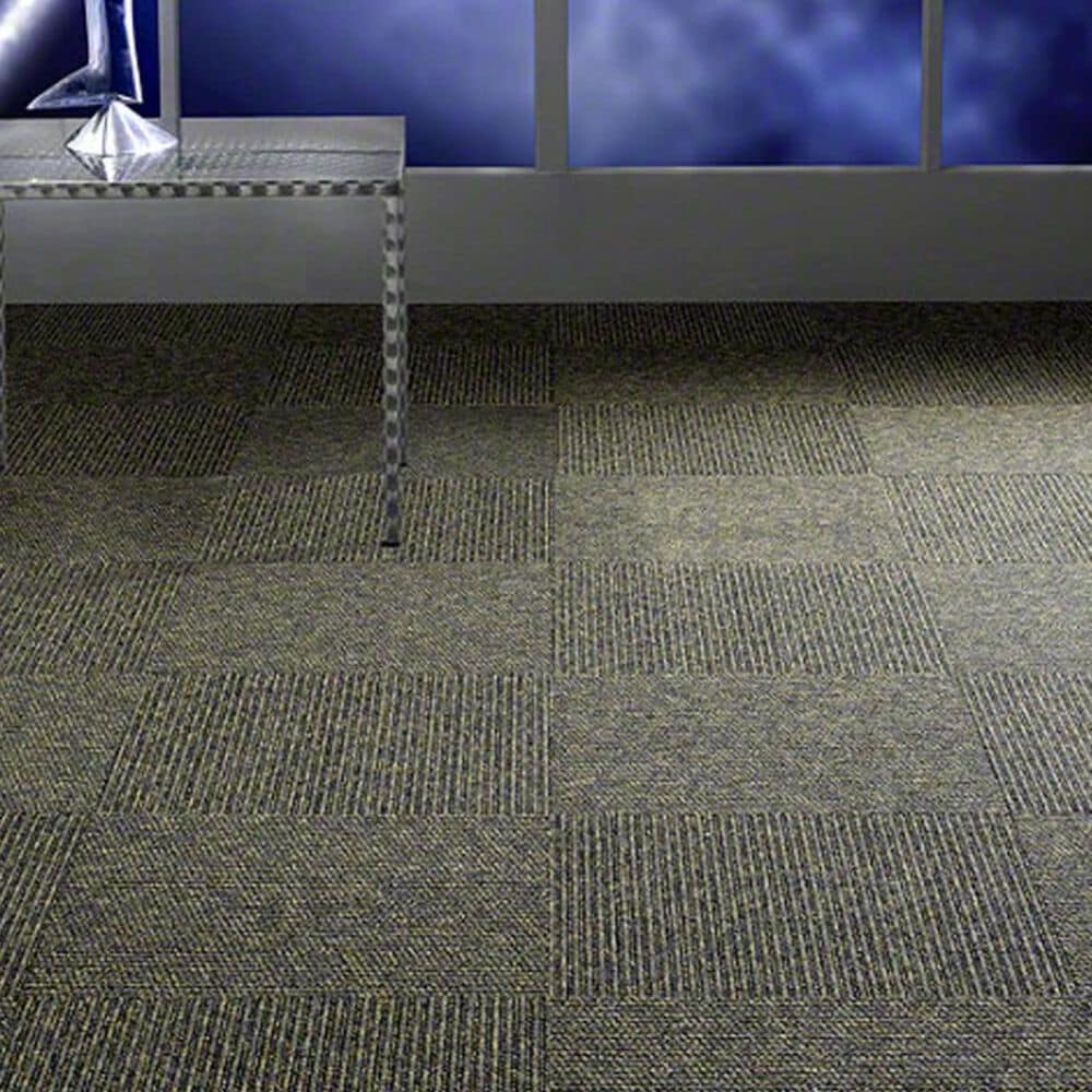 Shaw High Voltage 24&quot; x 24&quot; Carpet Tile in Jet Propel, , large