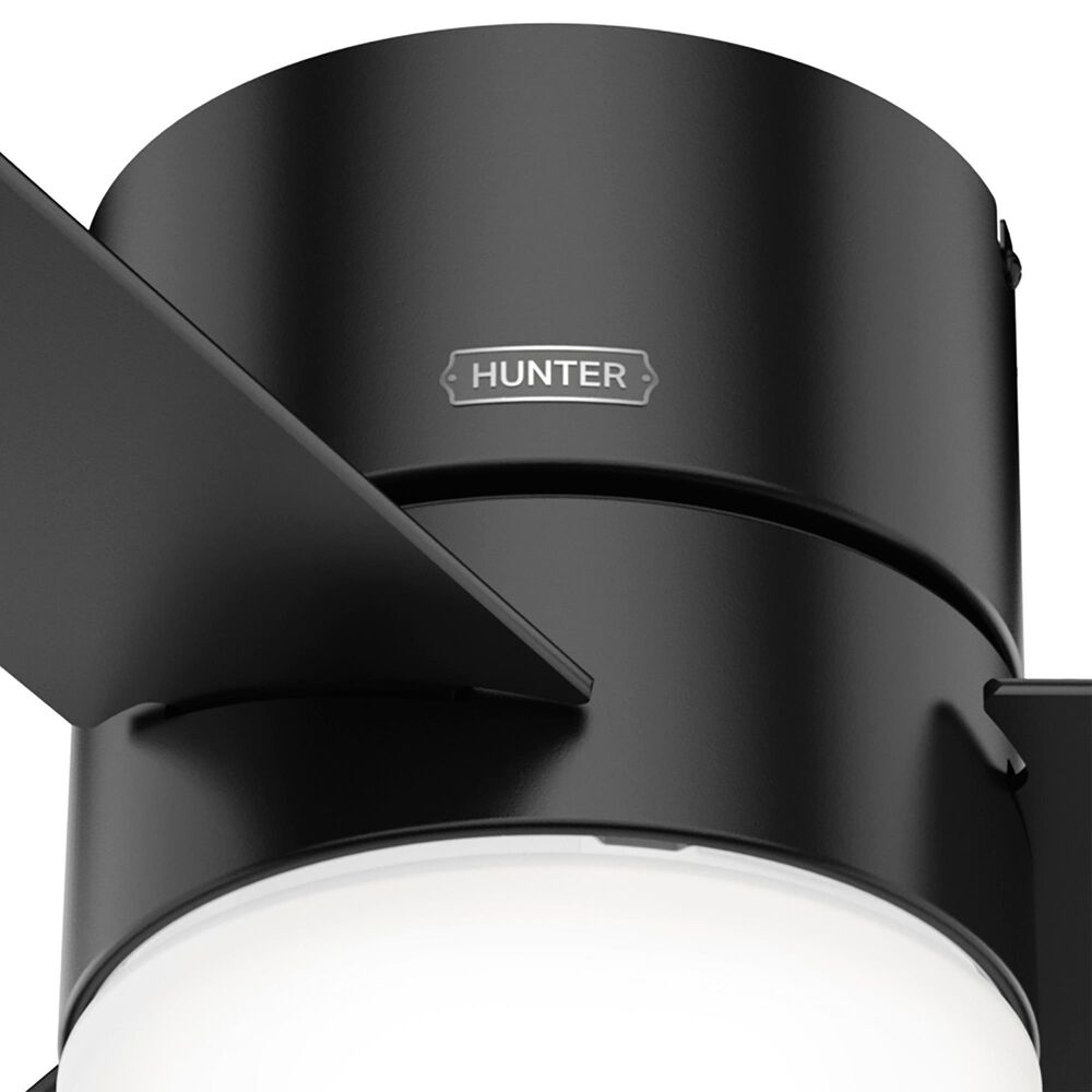 Hunter Minimus 52&quot; Ceiling Fan with LED Lights in Matte Black, , large