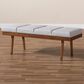 Baxton Studio Larisa Accent Bench in Grayish Beige, , large