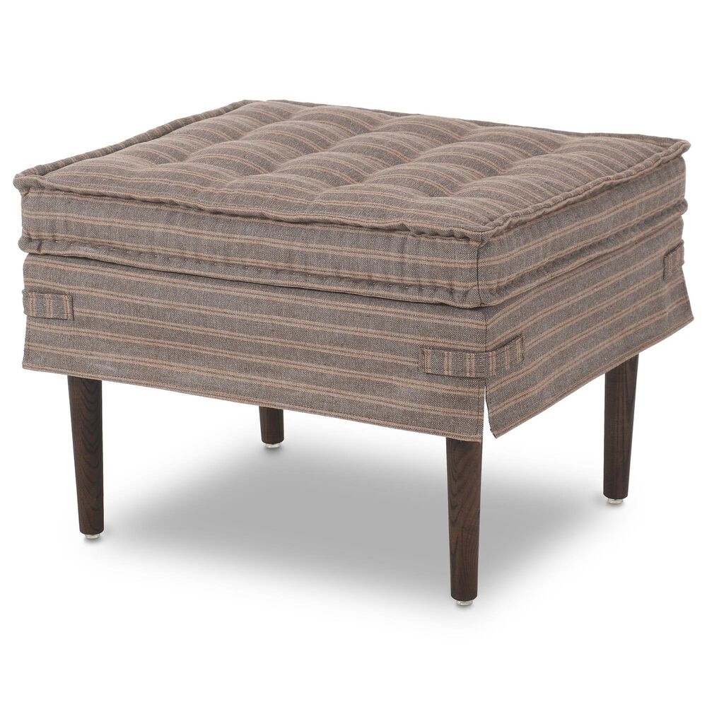 Four Hands Cole Small Ottoman in Rodin Bark, , large