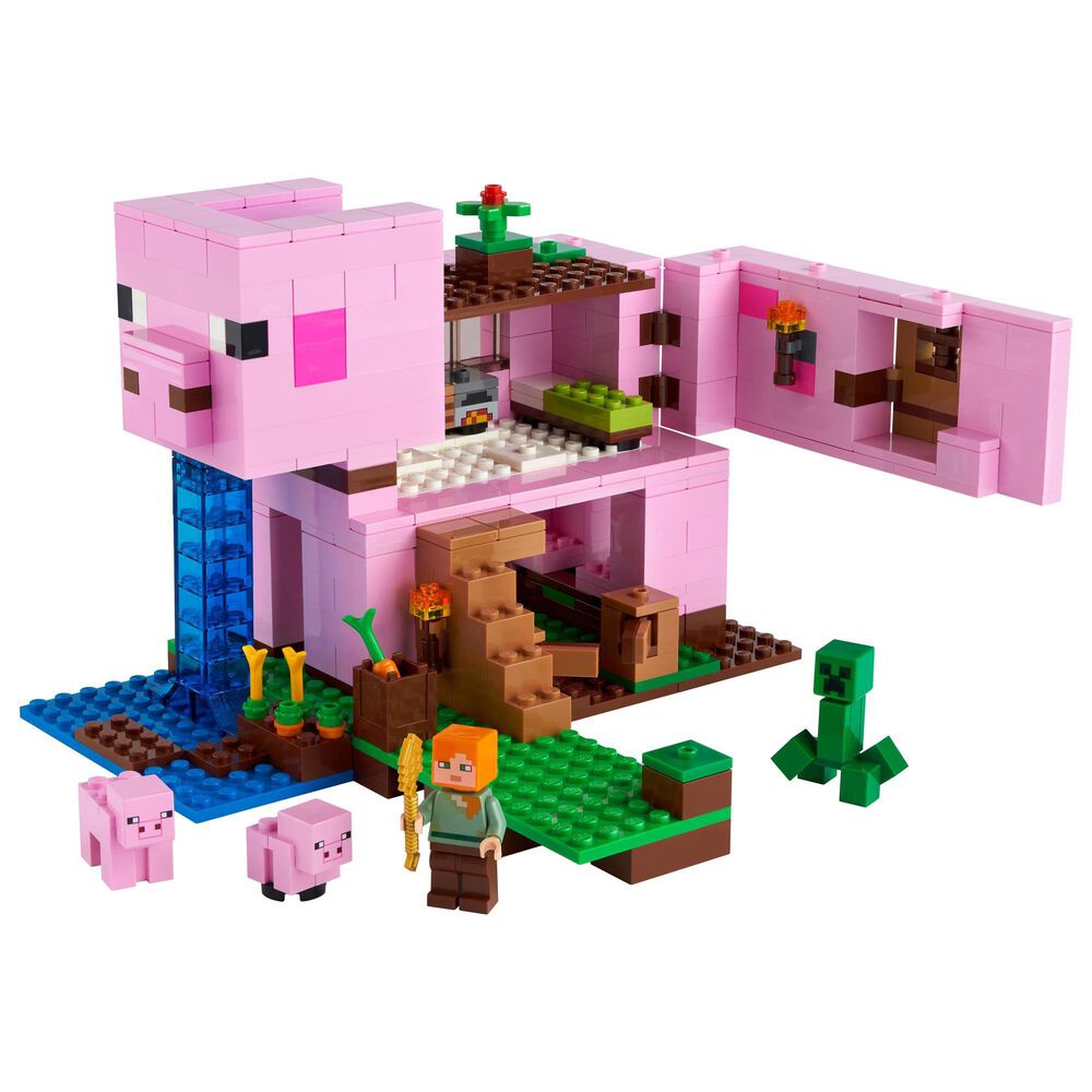 LEGO Minecraft The Pig House Building Set, , large