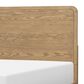 St Claire Home Margot Twin Platform Panel Bed in Desert oak and Cloud White, , large