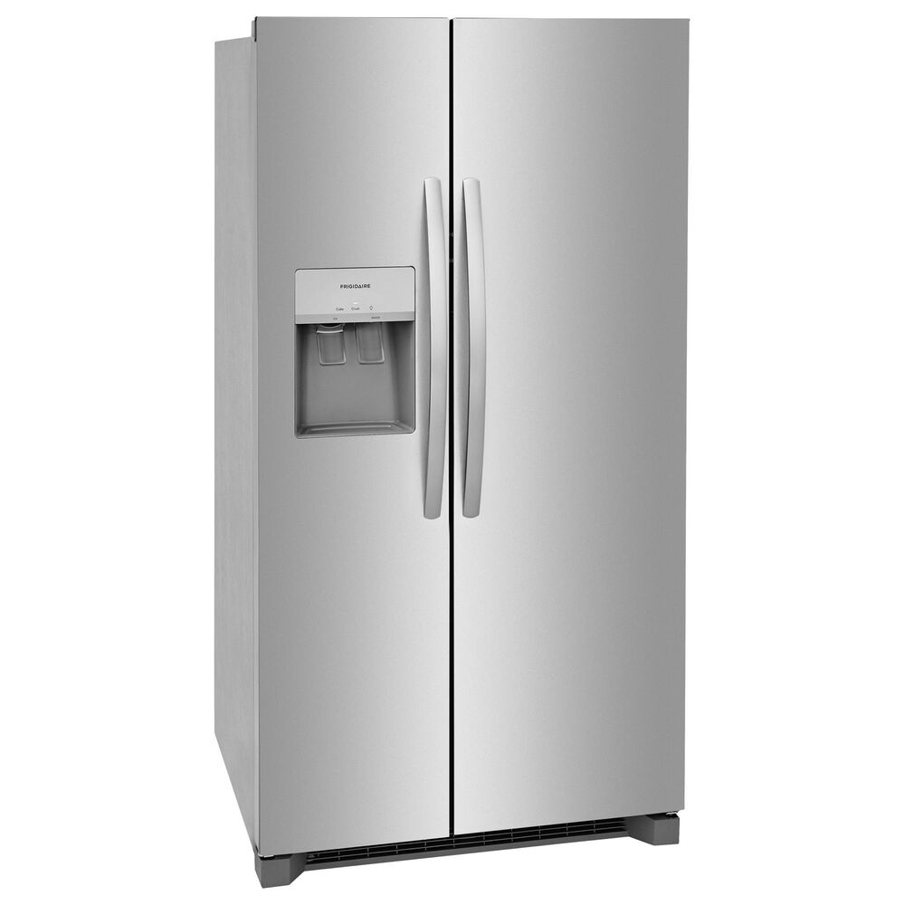 Frigidaire 4-Piece Kitchen Package with 25.6 Cu. Ft. 36" Standard Depth Refrigerator, 30" Electric Range, 1.8 Cu. Ft. Over-The-Range Microwave, 24 in. Built-In Dishwasher in Stainless Steel, , large
