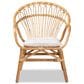 Baxton Studio Benicia Arm Chair in Natural Brown, , large