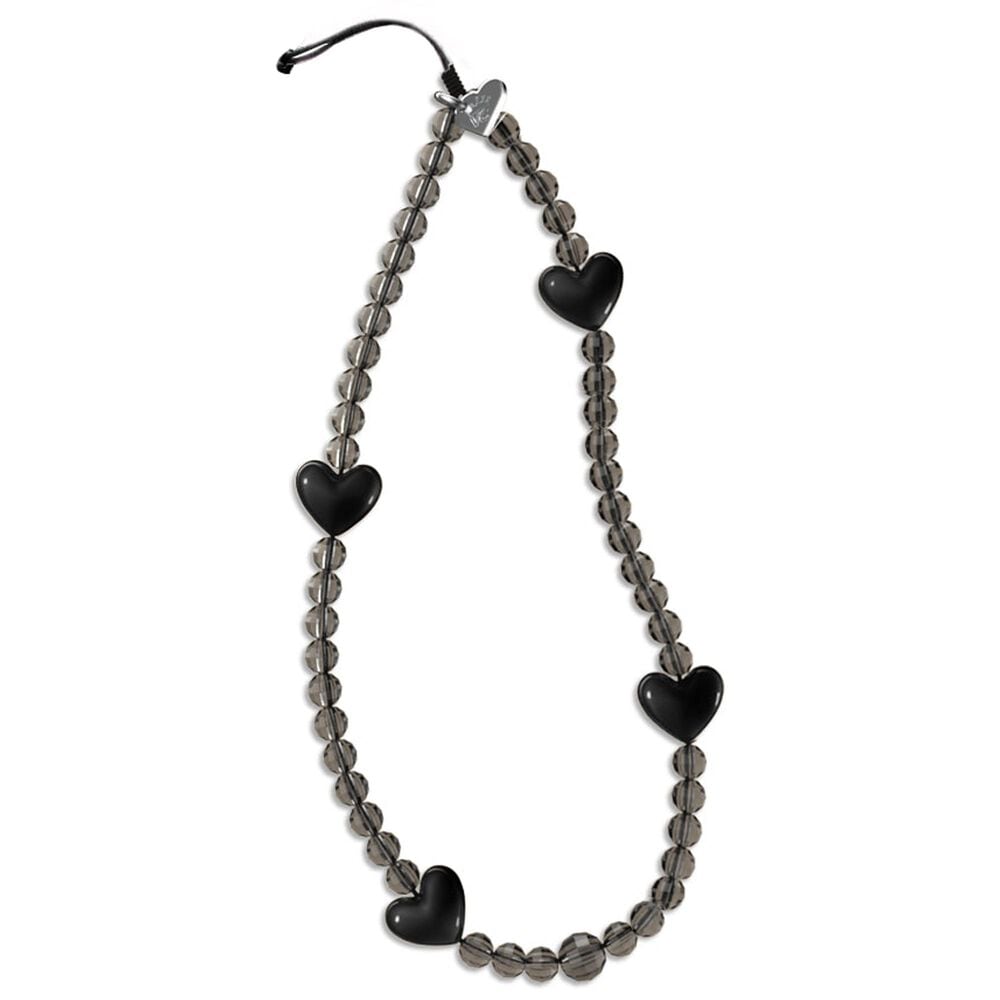 Velvet Caviar Phone Charm in Black Heart, , large