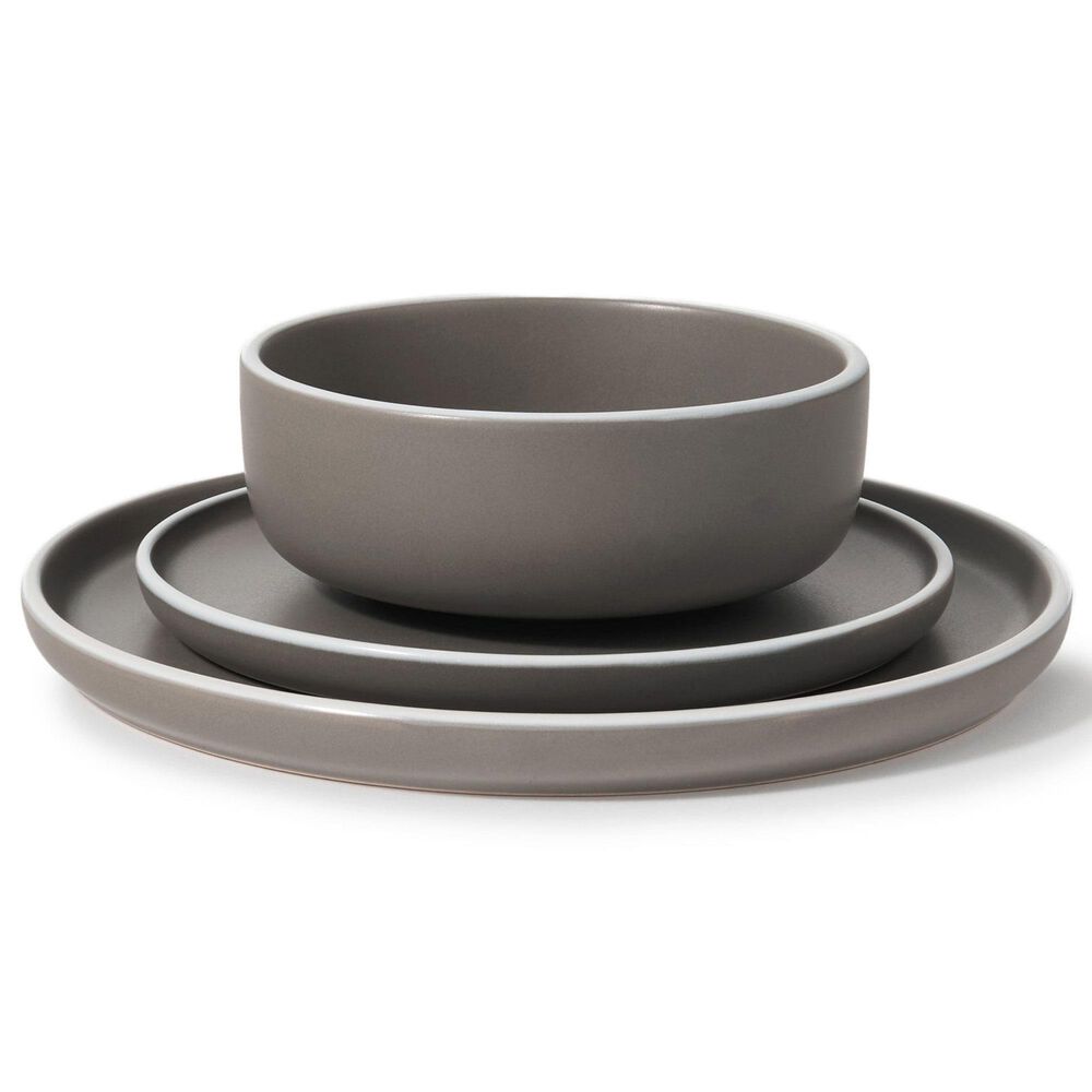 Godinger Silver Sayville 12-Piece Stoneware Set in Gray, , large
