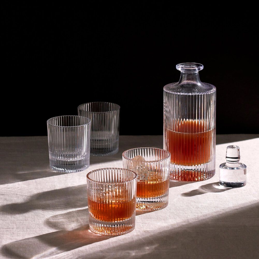 Oneida Wallingford 5-Piece Whiskey Set in Clear, , large