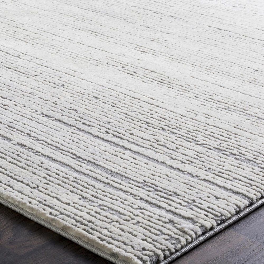 Surya Tibetan TBT-2308 2&#39;7&quot; x 7&#39;6&quot; Khaki, Taupe and Gray Runner, , large