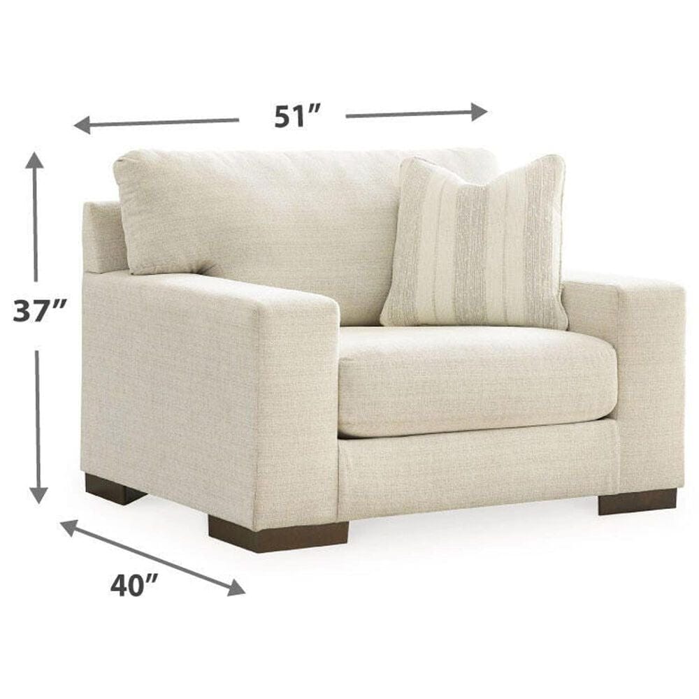 Ashley Maggie Chair and Ottoman in Birch, , large