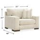 Ashley Maggie Chair and Ottoman in Birch, , large