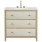 James Martin Vanities Celeste 36" Single Vanity in Sun-washed Oak with Embossed Shagreen and with Single Hole 3 cm Arctic Fall Top & Backsplash, , large