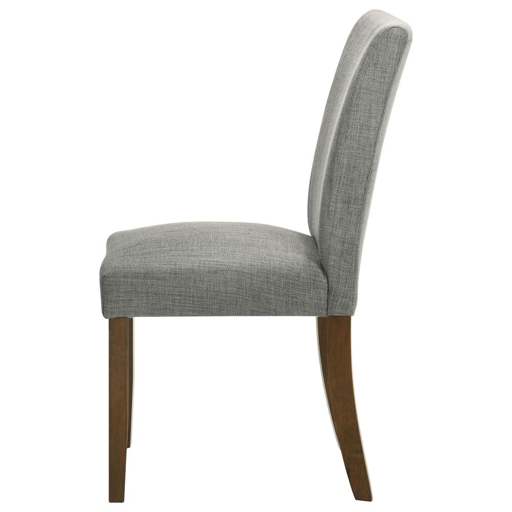 Coaster Cantley Dining Side Chair with Grey Cushion in Rich Brown, , large