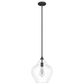 Hunter Dunshire 12" 1-Light Medium Bell Pendant with Seeded Shade in Noble Bronze, , large