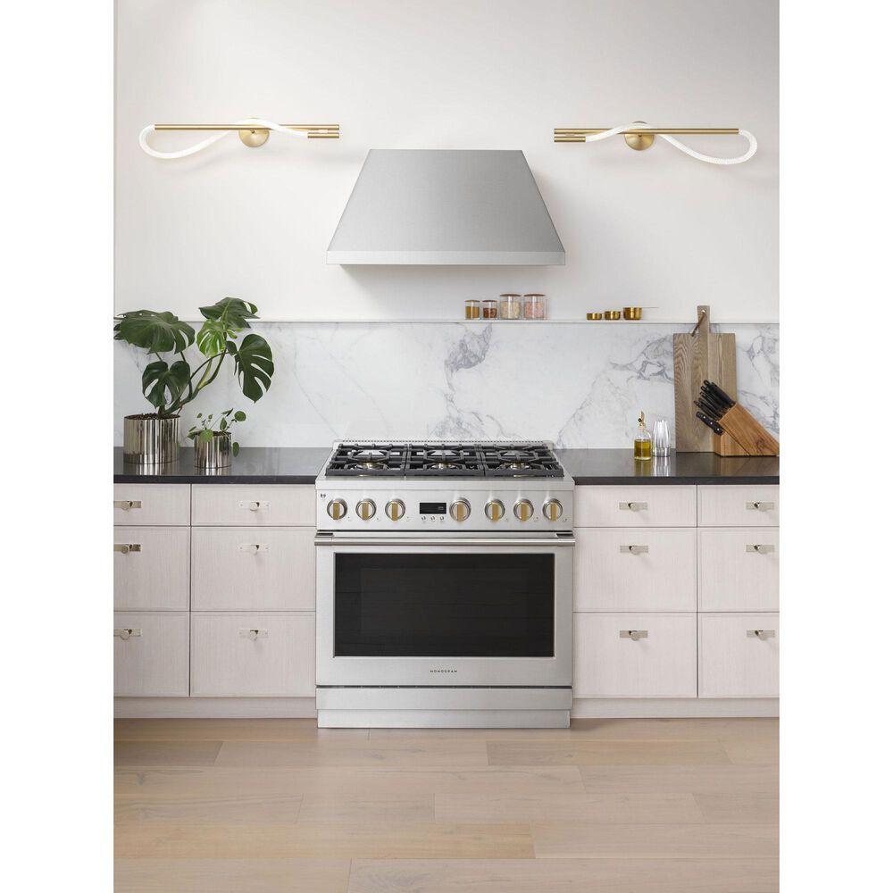Monogram 36&quot; All Gas Professional Range with 6 Burners in Stainless Steel, , large