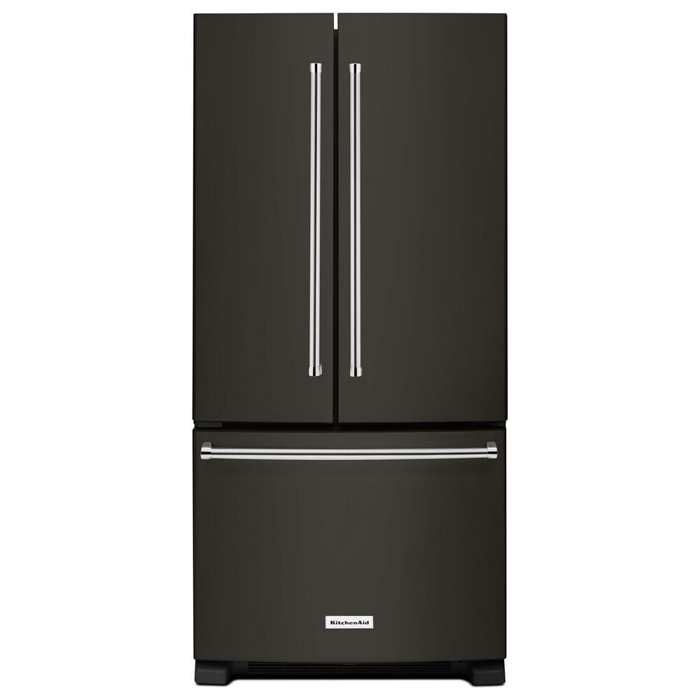 KitchenAid 22 Cu. Ft. French Door Refrigerator in PrintShield Black Stainless Steel, , large
