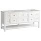 James Martin Vanities Breckenridge 72" Double Bathroom Vanity in Bright White with 3 cm Victorian Silver Quartz Top and Rectangular Sinks, , large